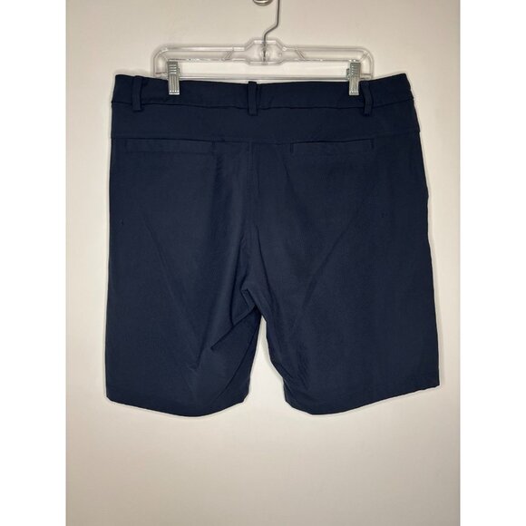 LULULEMON Comission Short Mens 36 Navy Stretch Slash Pocket Preppy - Picture 2 of 5